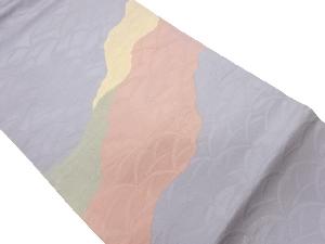 道長取りに古典柄模様織出し名古屋帯